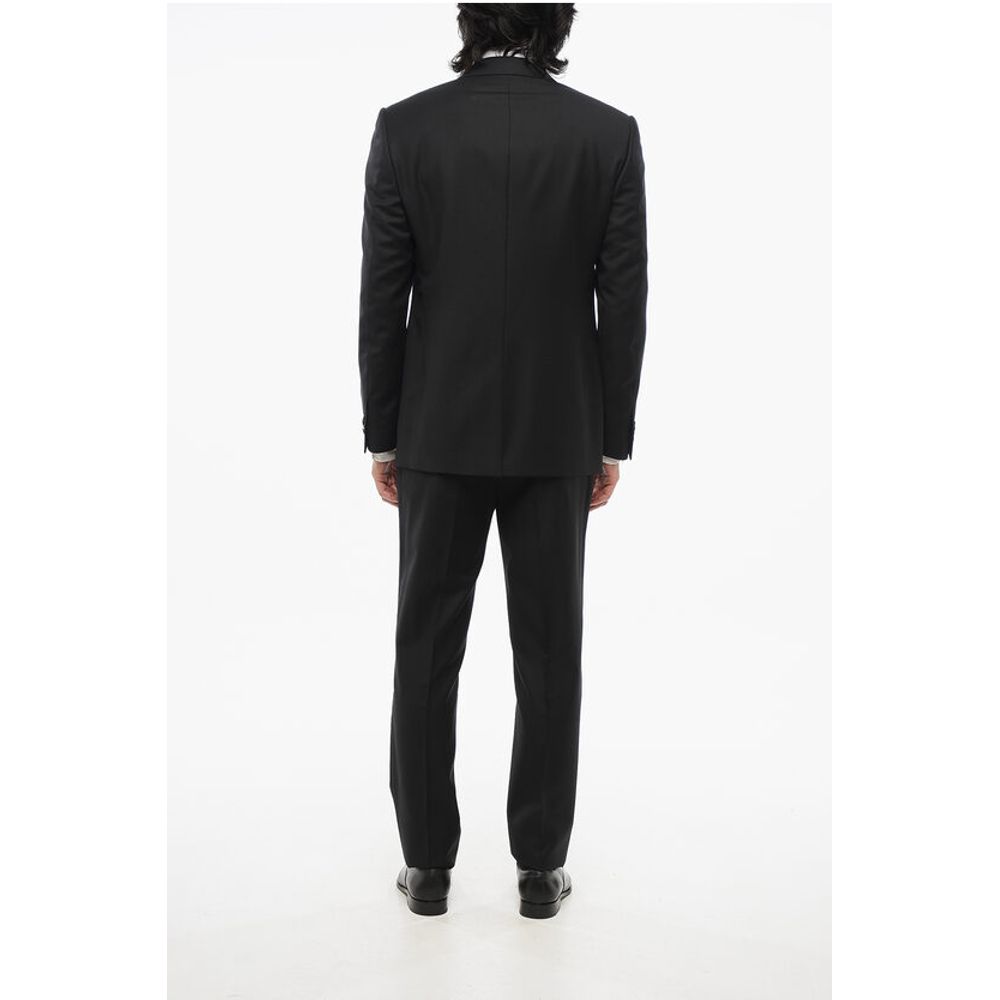 Corneliani CODE Virgin Wool Suit with Peak Lapel