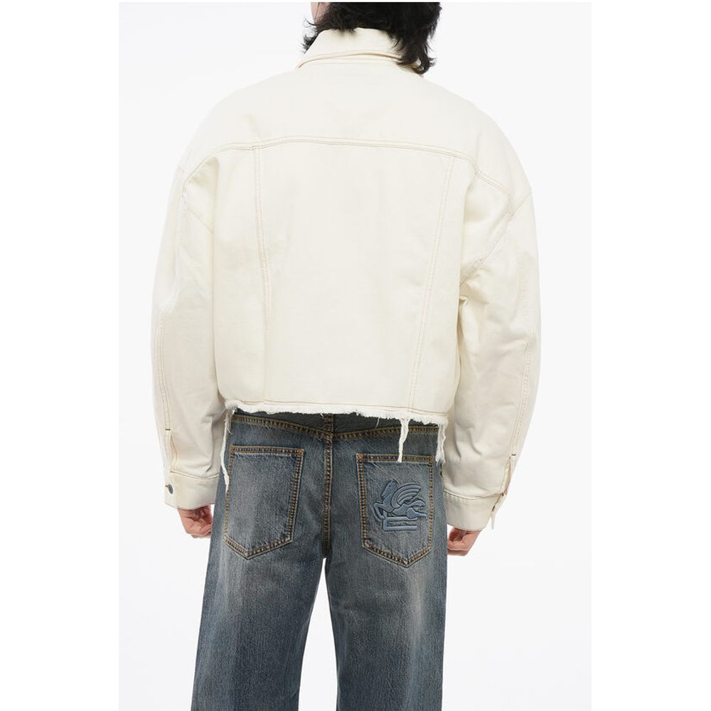 A.P.C. NATACHA RAMSAY-LEVI Denim Jacket with Visible Stitching and