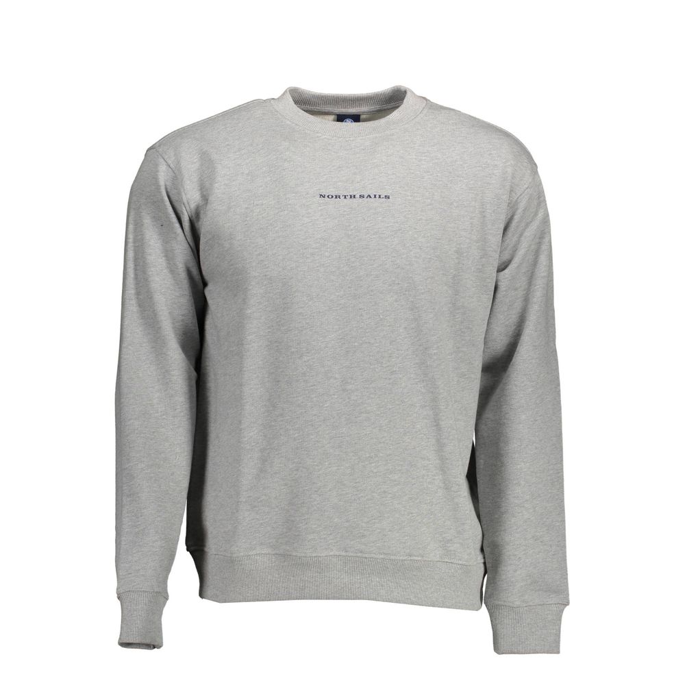 North Sails Grauer Baumwollpullover für Herren