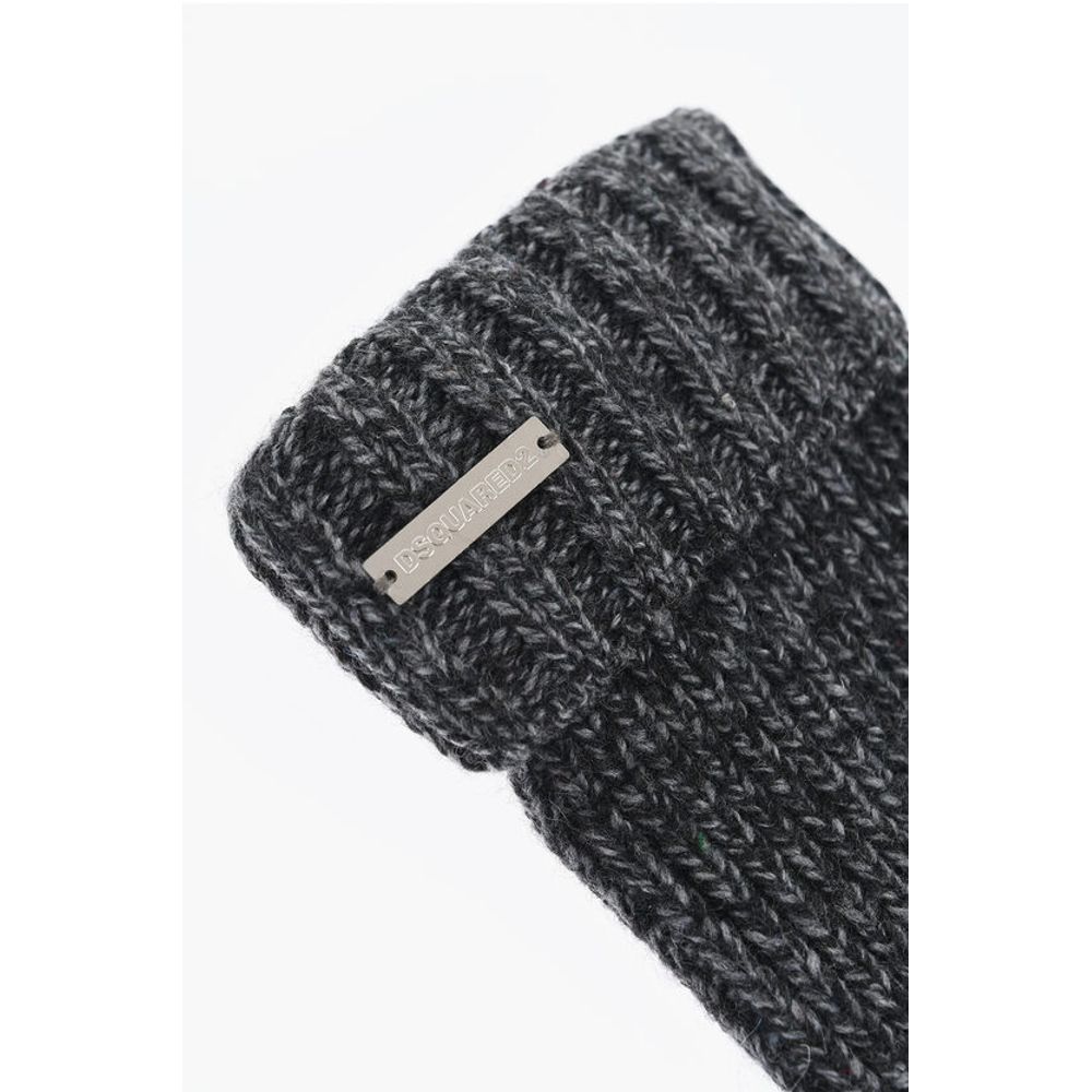 Dsquared² Melange Wool Blend Gloves