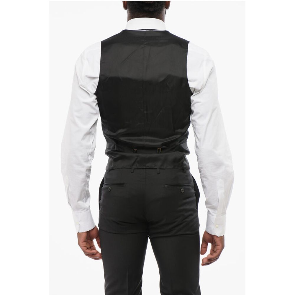 Corneliani Three-Pieces Suite with Satin Peak Lapel