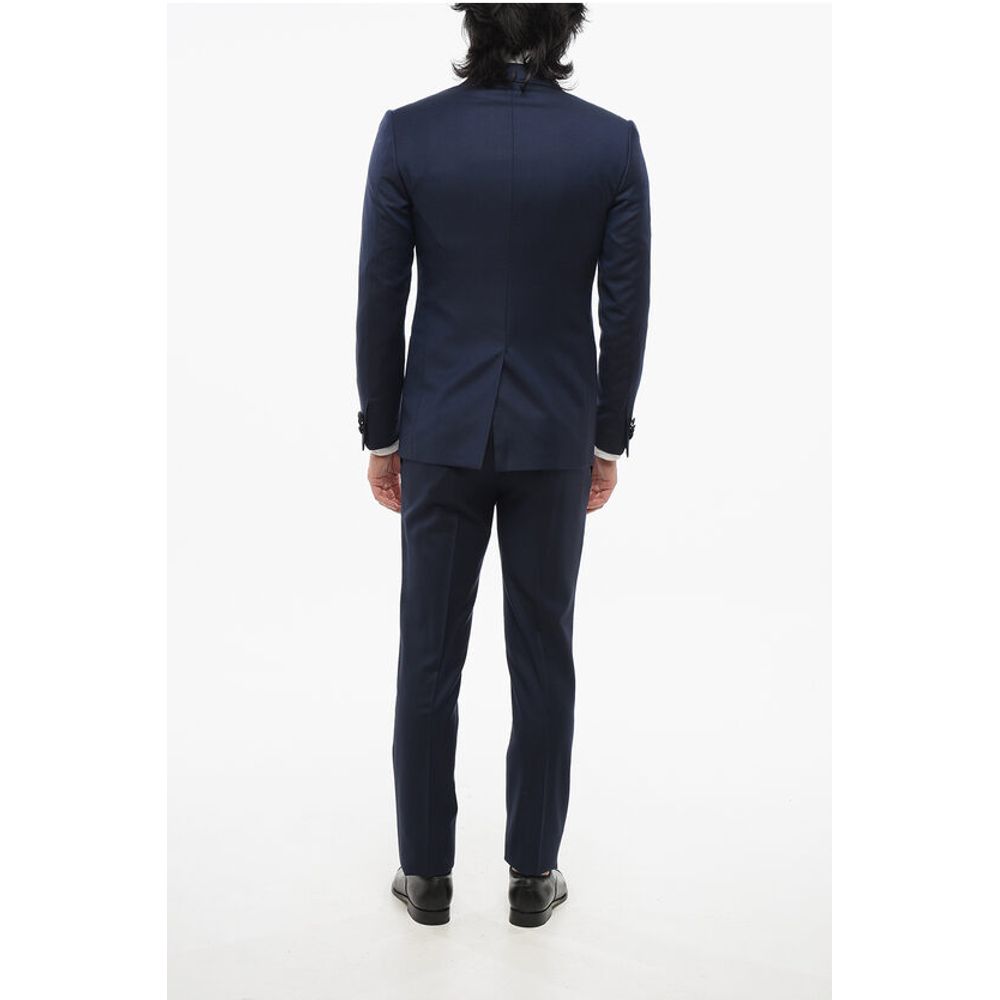 Corneliani CODE Virgin Wool 3 Piece Suit With Peak Lapel