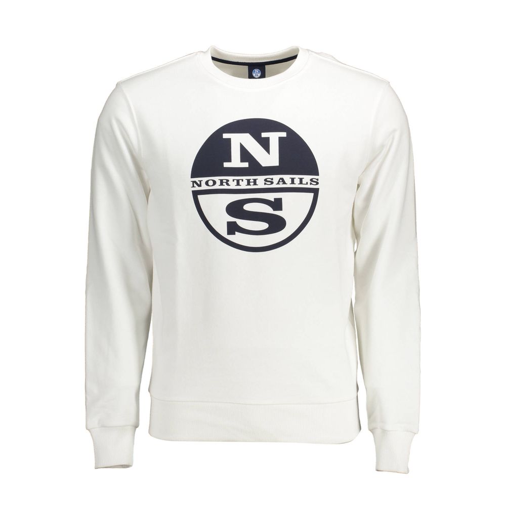 North Sails Weißer Baumwollpullover für Herren