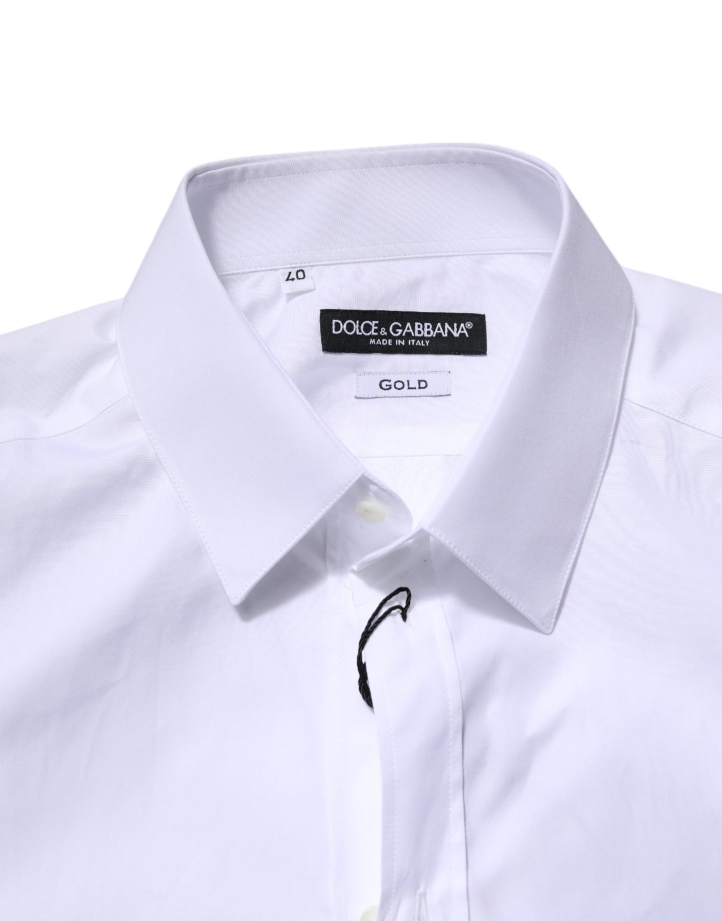 Dolce & Gabbana Camicia formale a maniche lunghe in oro bianco