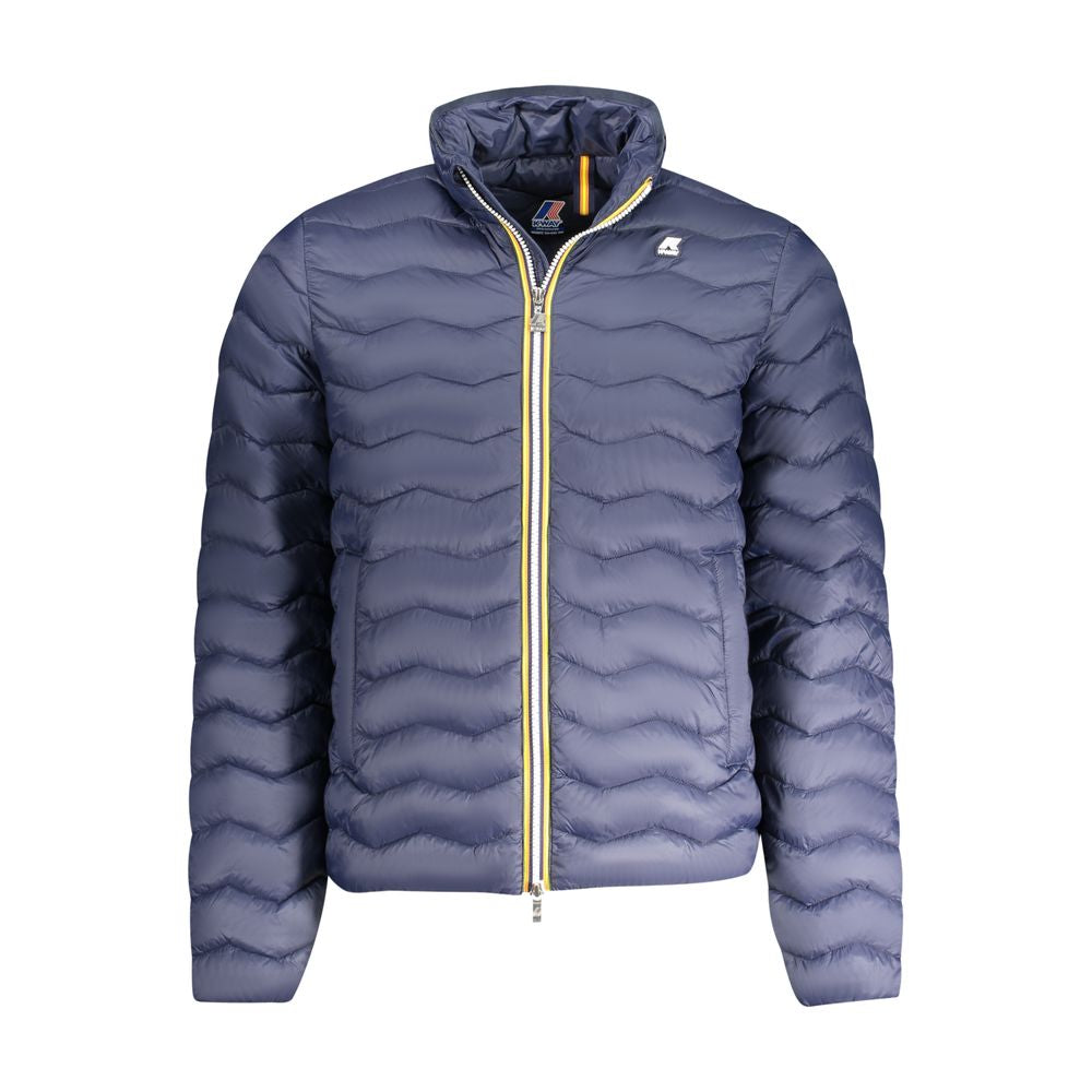 K-WAY Blue Polyamide Men Jacket