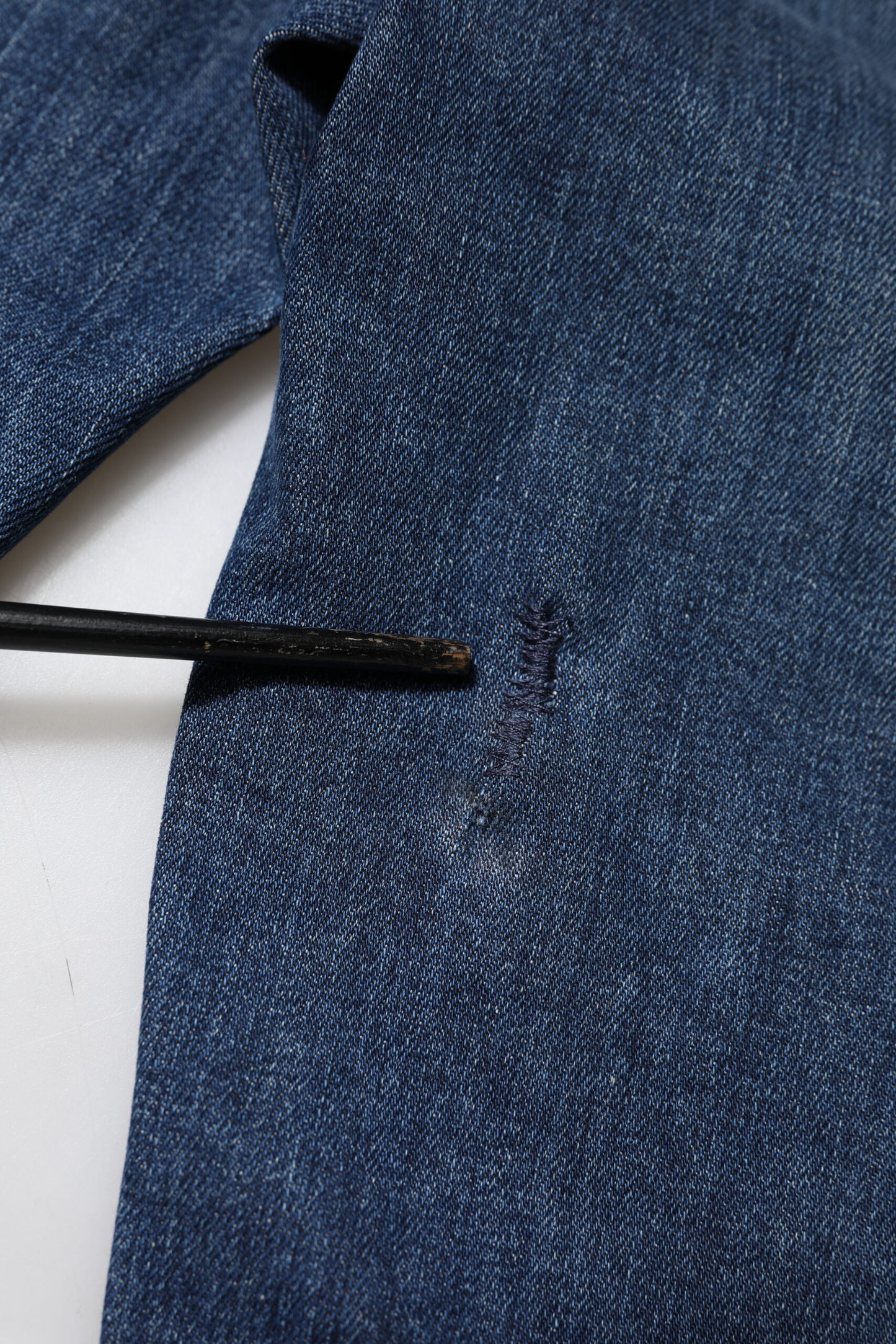 Jeans skinny in denim di cotone a vita bassa blu Dolce & Gabbana