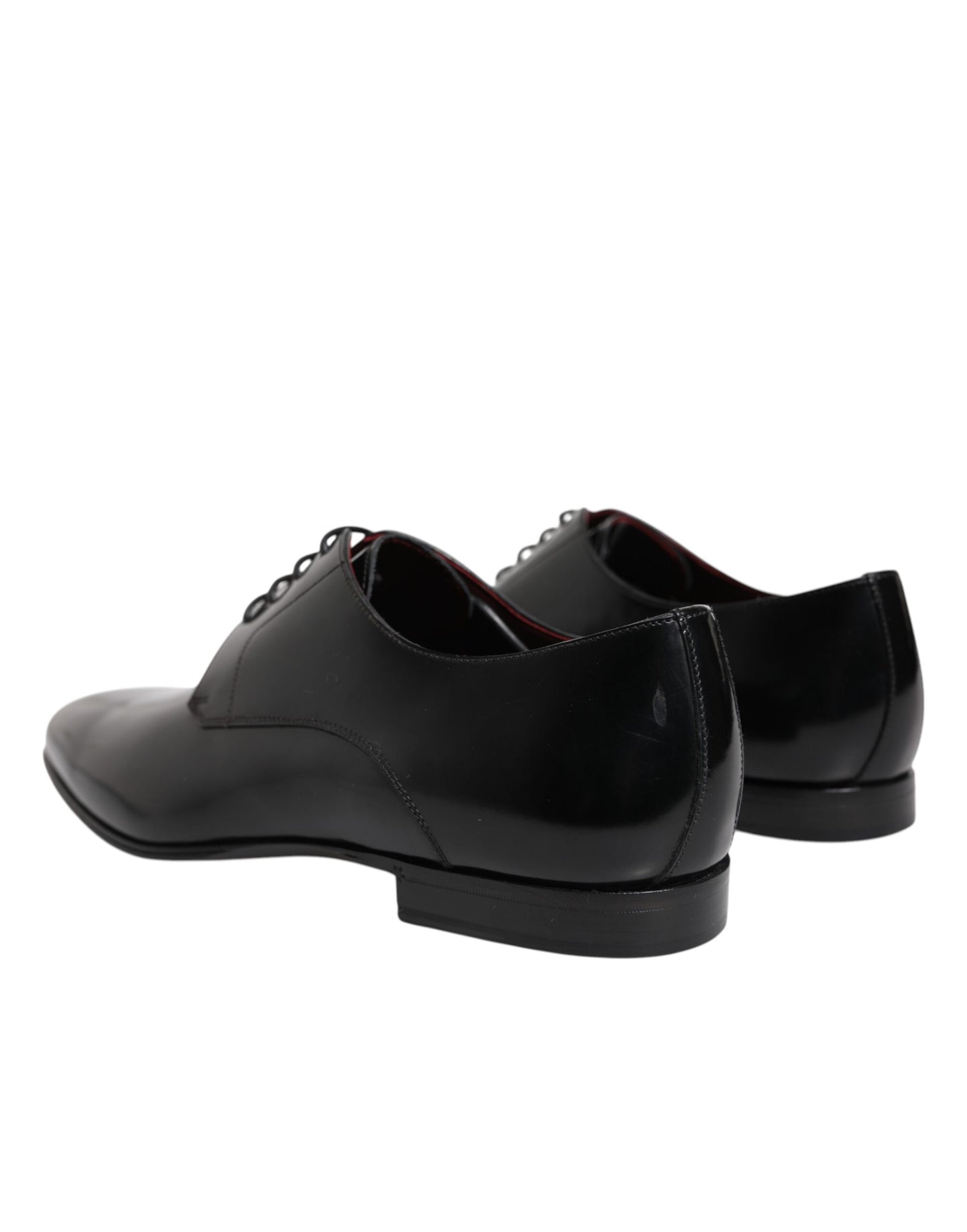 Dolce & Gabbana Black Leather Lace Up Derby Dress Formal Shoes