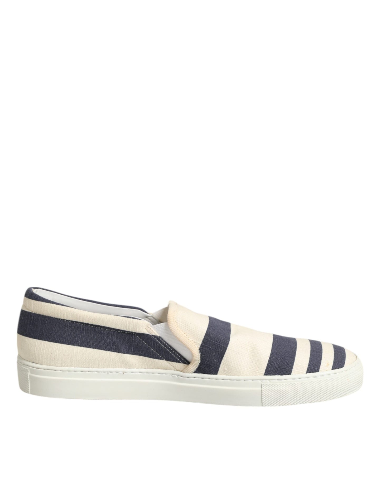 Jucca Blue White Striped Canvas Men Low Top Casual Shoes