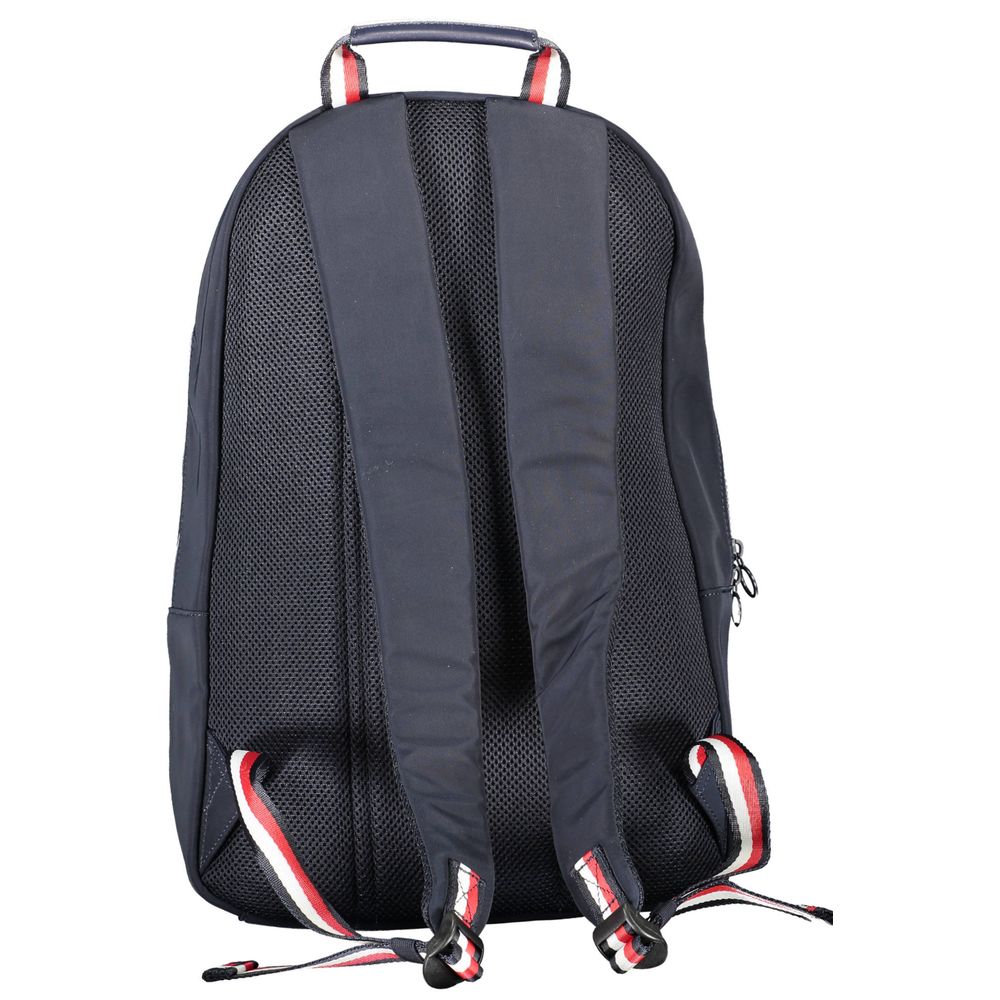 Zaino in poliestere blu Tommy Hilfiger