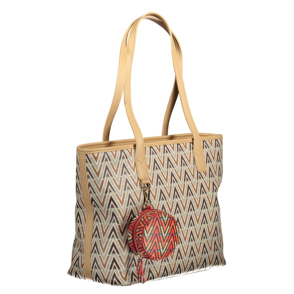 Borsa a mano in polietilene beige Mario Valentino