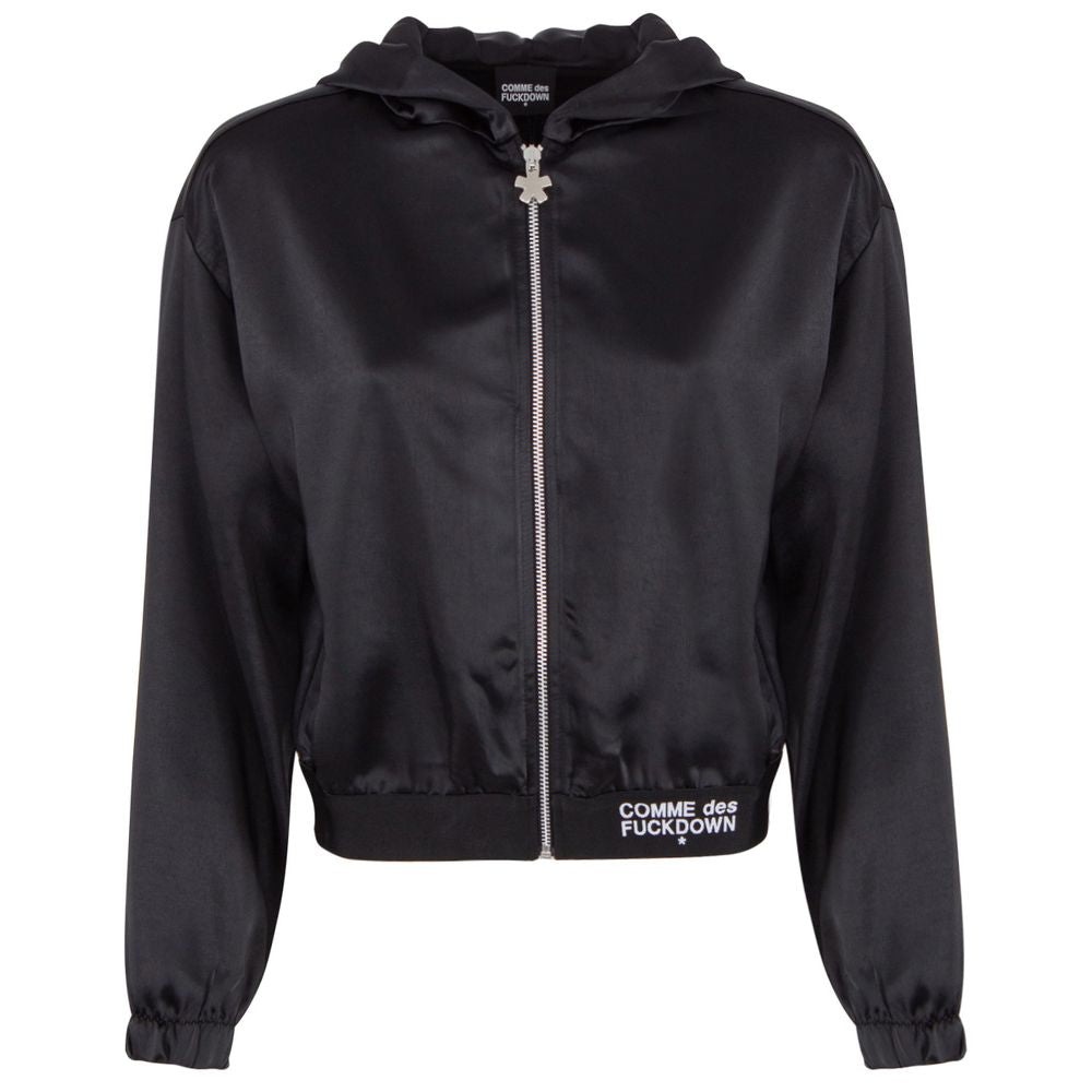 Comme Des Fuckdown Black Polyester Sweater