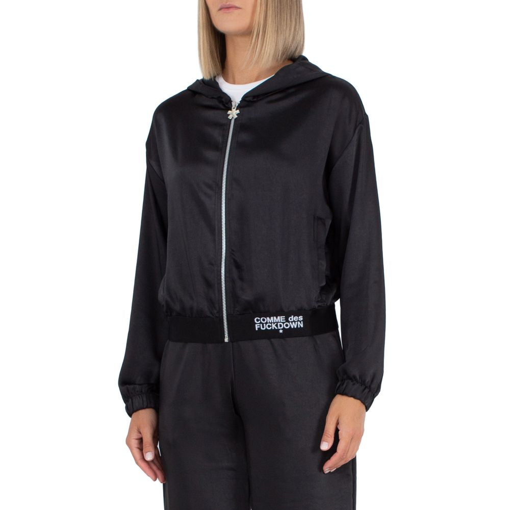 Comme Des Fuckdown Black Polyester Sweater