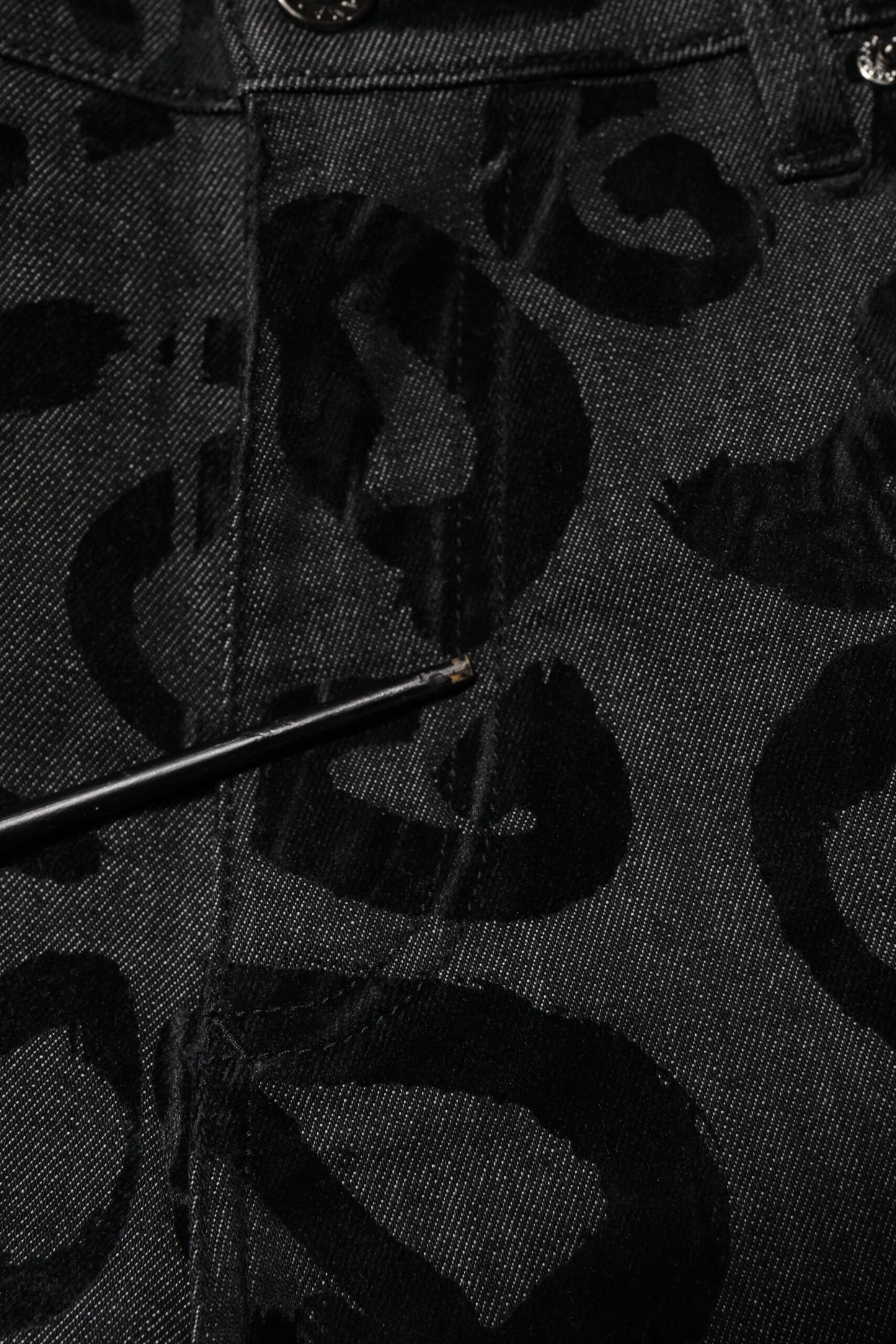 Dolce & Gabbana Graue, gerade geschnittene Jeans mit DG-Logo aus Baumwolle für Herren
