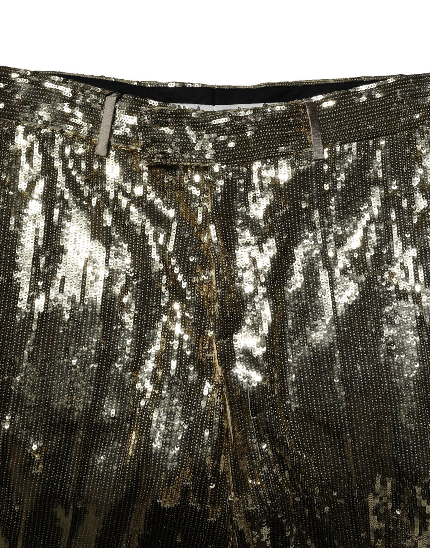 Dolce & Gabbana – Bermudashorts aus Polyester mit goldenen Pailletten