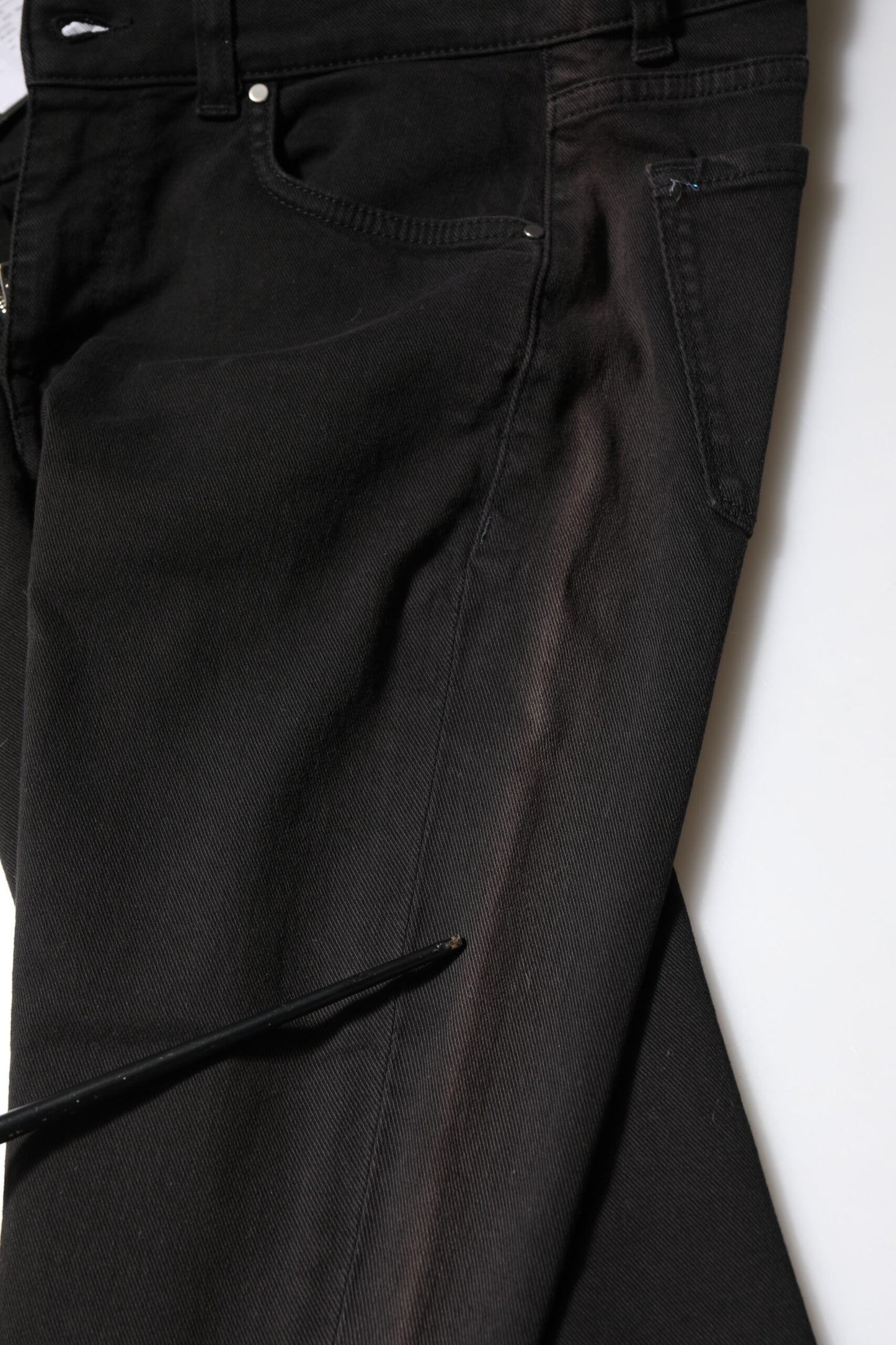 Dolce & Gabbana – Schwarze Skinny-Jeans aus Baumwolle mit mittlerer Taille