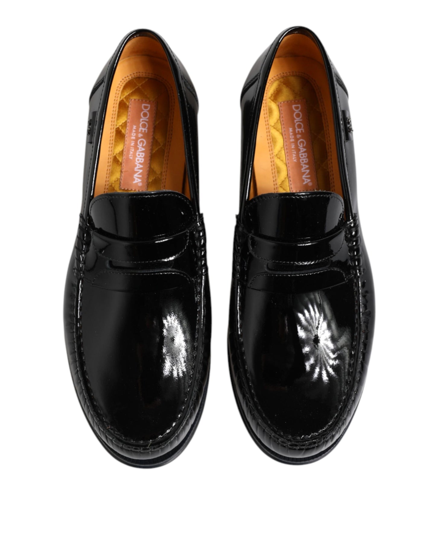 Mocassini eleganti slip-on in pelle nera Dolce & Gabbana