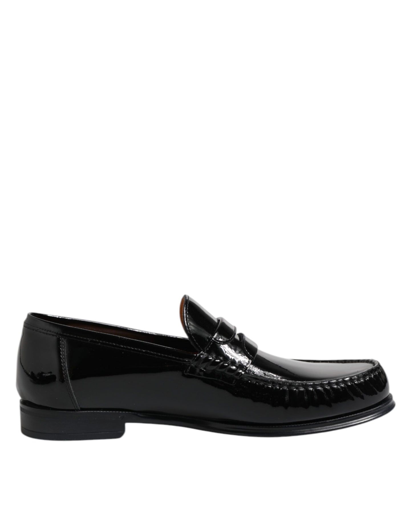 Mocassini eleganti slip-on in pelle nera Dolce & Gabbana