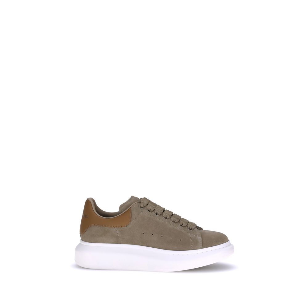 Alexander McQueen Brown Calf Leather Bos Taurus Platform Sneakers