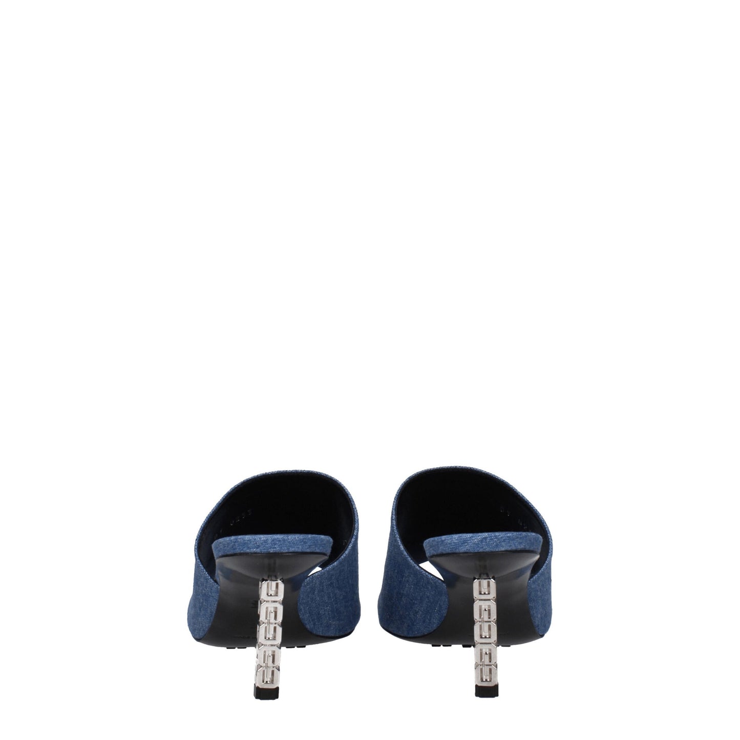 Givenchy Blue Fabric Platform Sandals