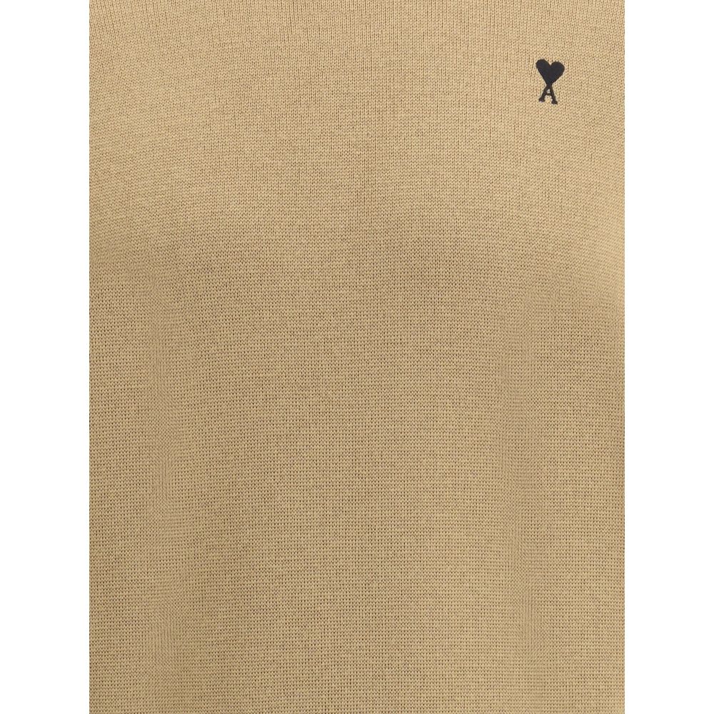 Ami Paris Pull Col Rond Ami De Coeur