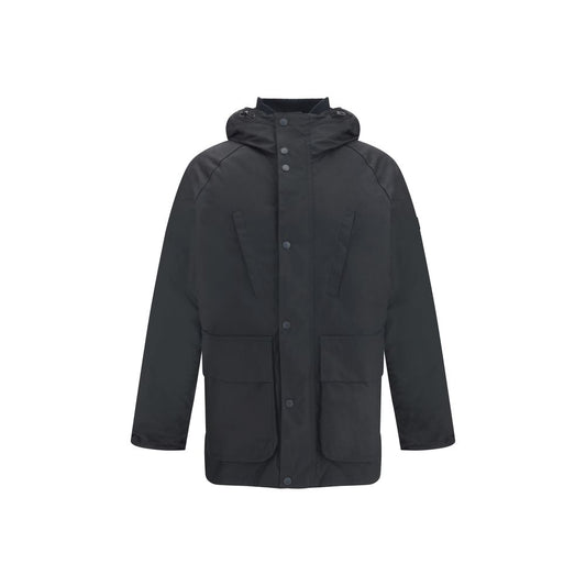Barbour International Black Cotton Parka