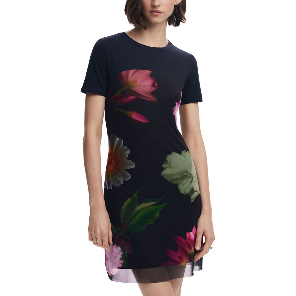 Desigual Black Polyester Short
