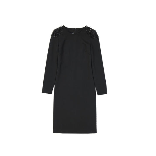 Alberta Ferretti Black Elastane Cocktail Dress