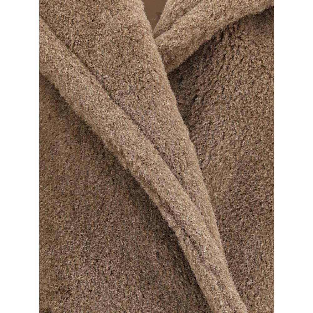 Max Mara Brown Alpaca Vicugna Pacos Coat
