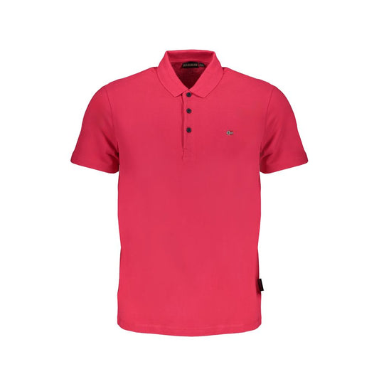 Napapijri Pink Cotton Polo Shirt