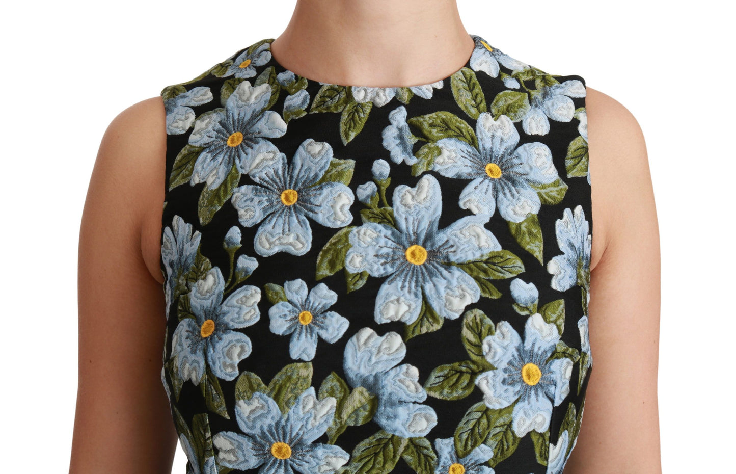 Dolce &amp; Gabbana Elegantes Mini-Etuikleid mit Blumenmuster