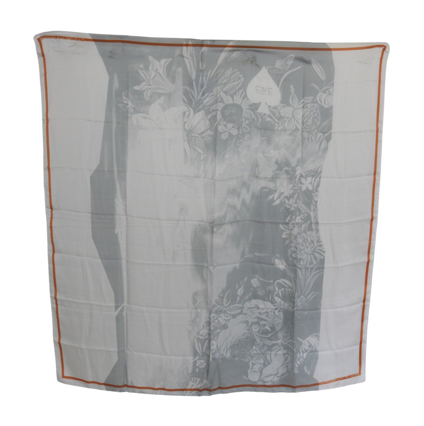 Costume National Elegant Silk Floral Scarf