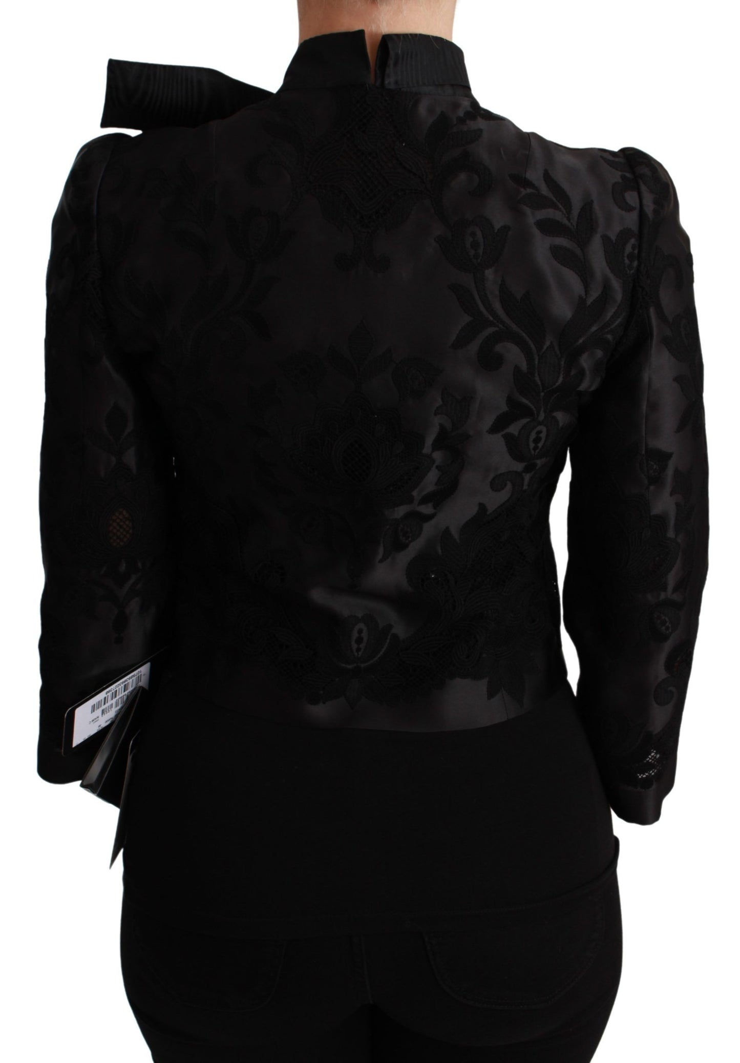 Dolce &amp; Gabbana Exquisiter Korsett-Blazer aus Jacquard mit Blumenmuster