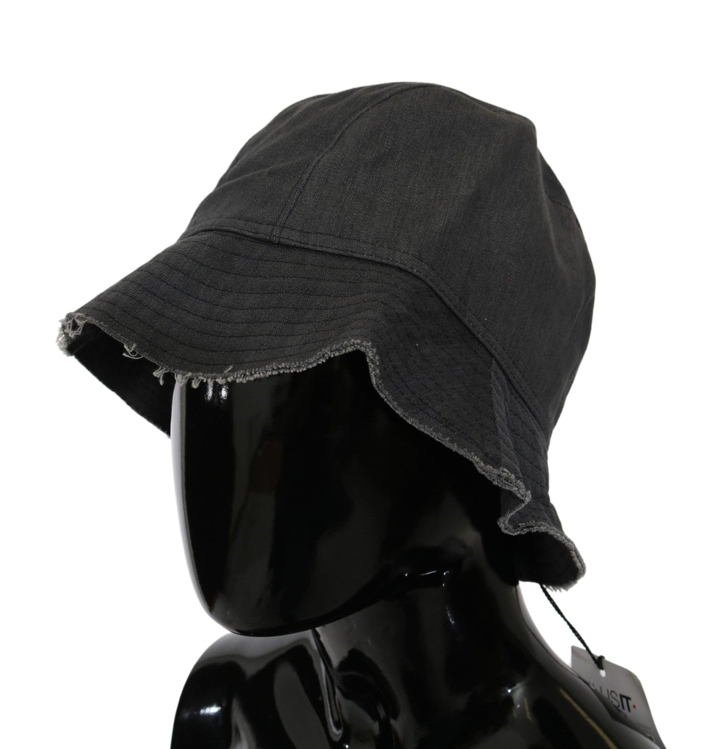 Costume National Chic Black Bucket Hat - Timeless Accessory