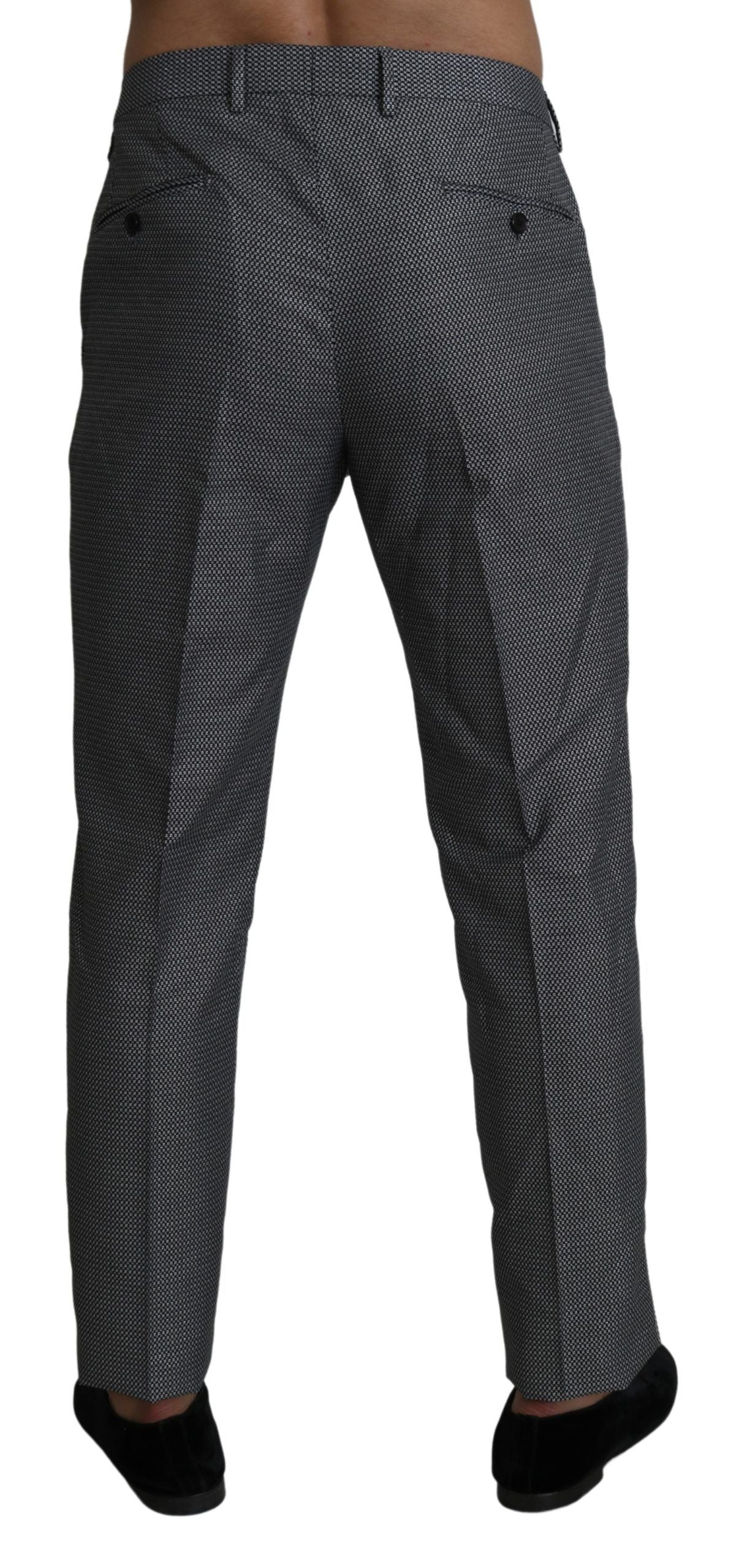 Dolce &amp; Gabbana Elegante graue Slim-Fit-Anzughose