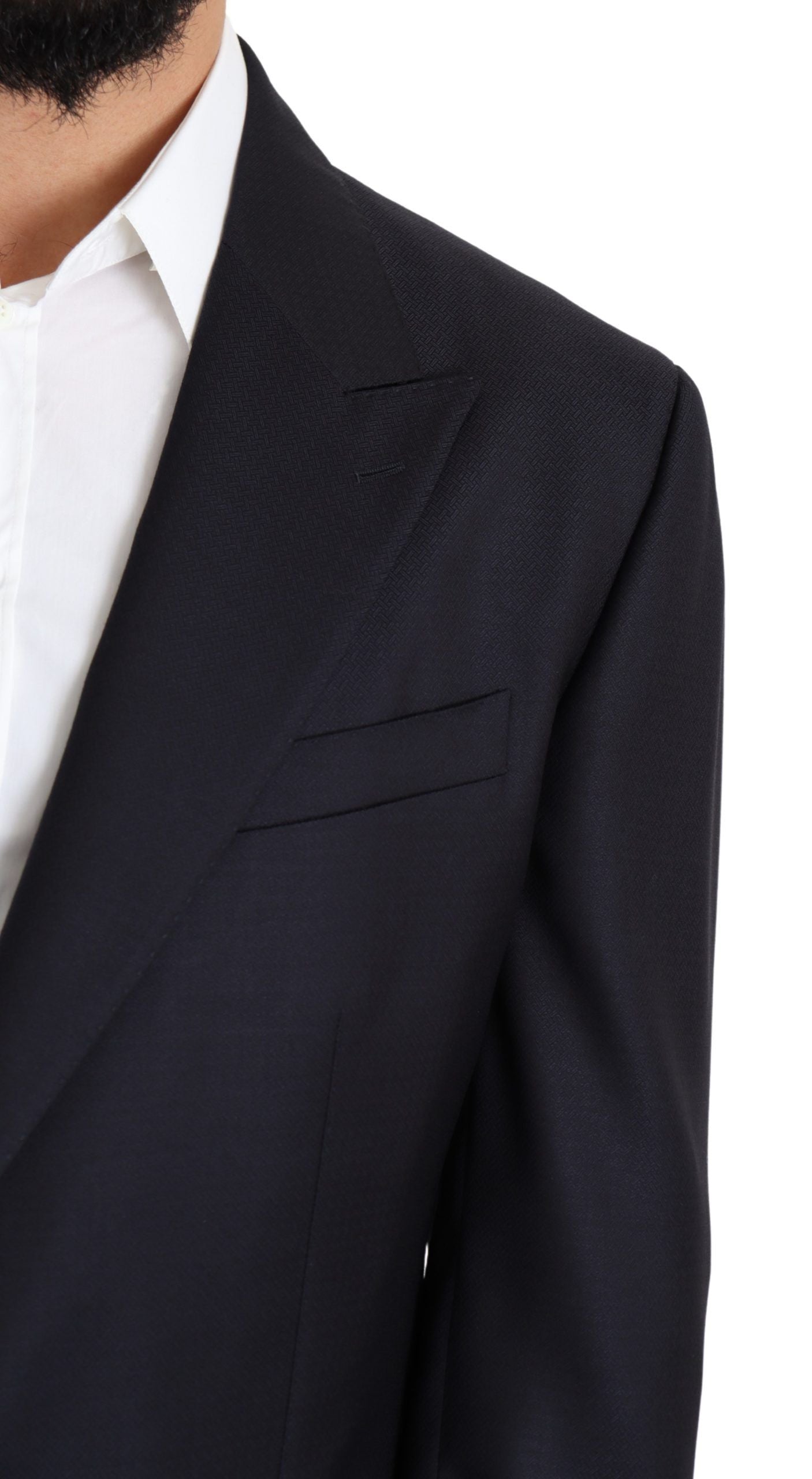 Dolce &amp; Gabbana Black Wool Single Breasted NAPLES Blazer