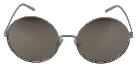 Dolce &amp; Gabbana Chic Sonnenbrille mit silbergrauen Gläsern für Damen