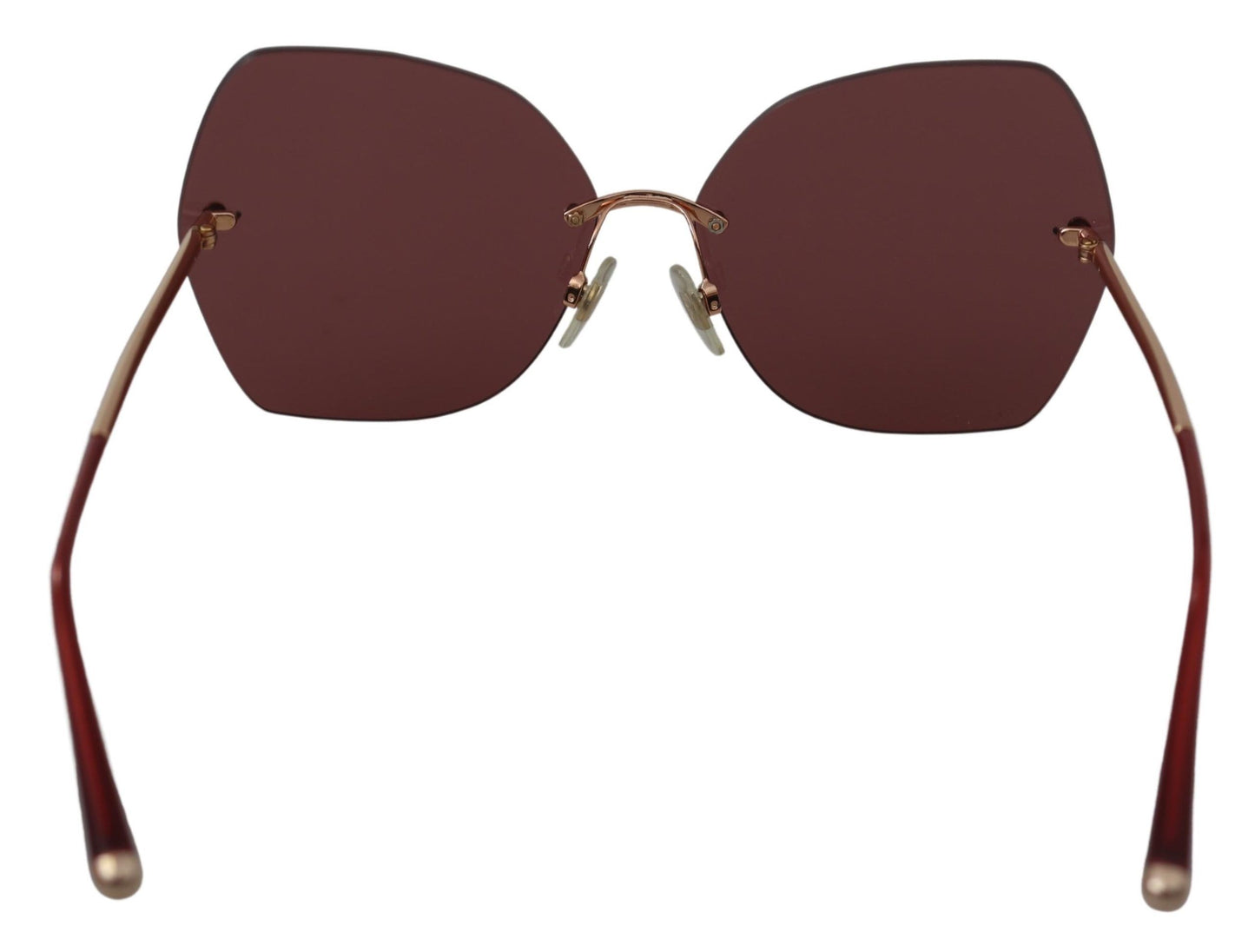 Dolce &amp; Gabbana Chic Red Sonnenbrille mit 100 % UV-Schutz