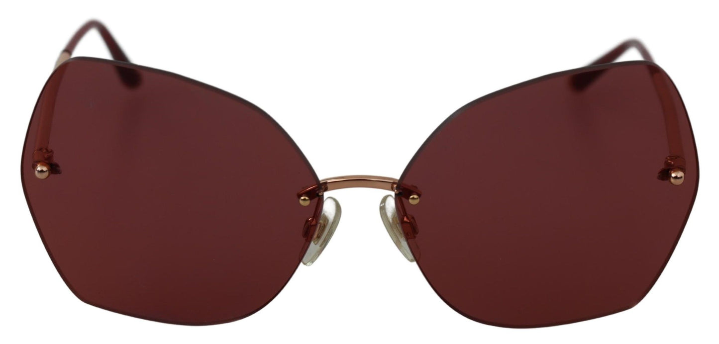 Dolce &amp; Gabbana Chic Red Sonnenbrille mit 100 % UV-Schutz