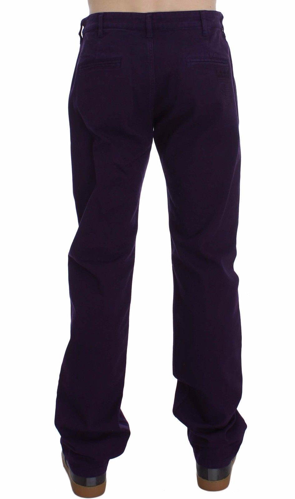 GF Ferre Lila Baumwoll-Stretch-Slim-Chinos