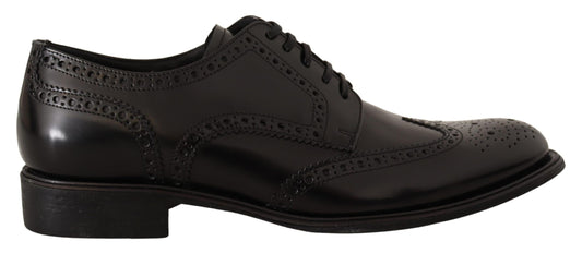 Dolce &amp; Gabbana Elegante Flügelspitzen-Derby-Oxford-Schuhe