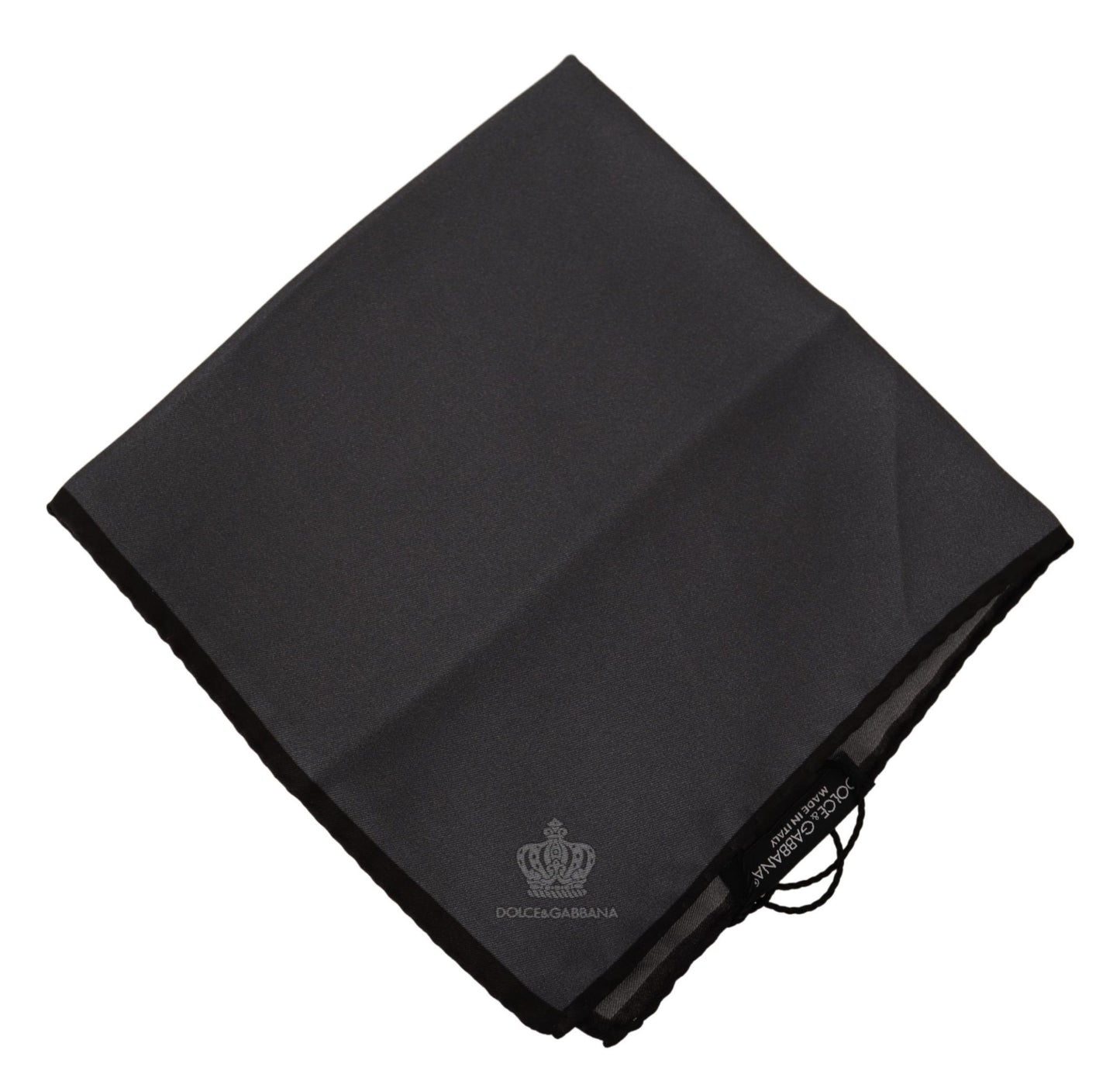 Dolce & Gabbana Elegant Silk Crown Print Handkerchief