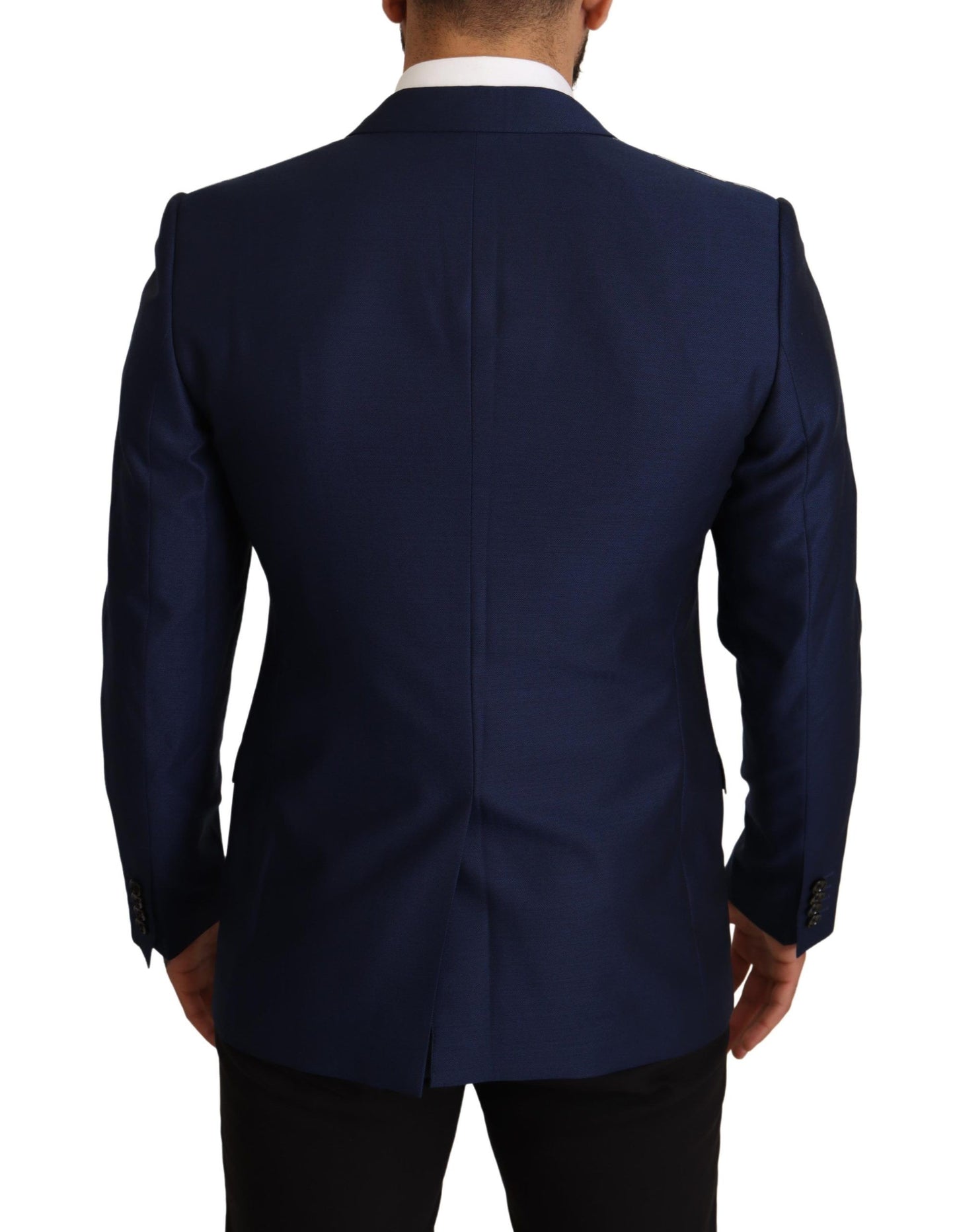 Dolce &amp; Gabbana Navy Blue Slim Fit Jacket MARTINI Blazer