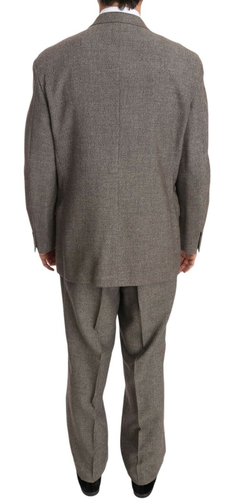 Fendi Brown Wool Regular Single Breasted Suit