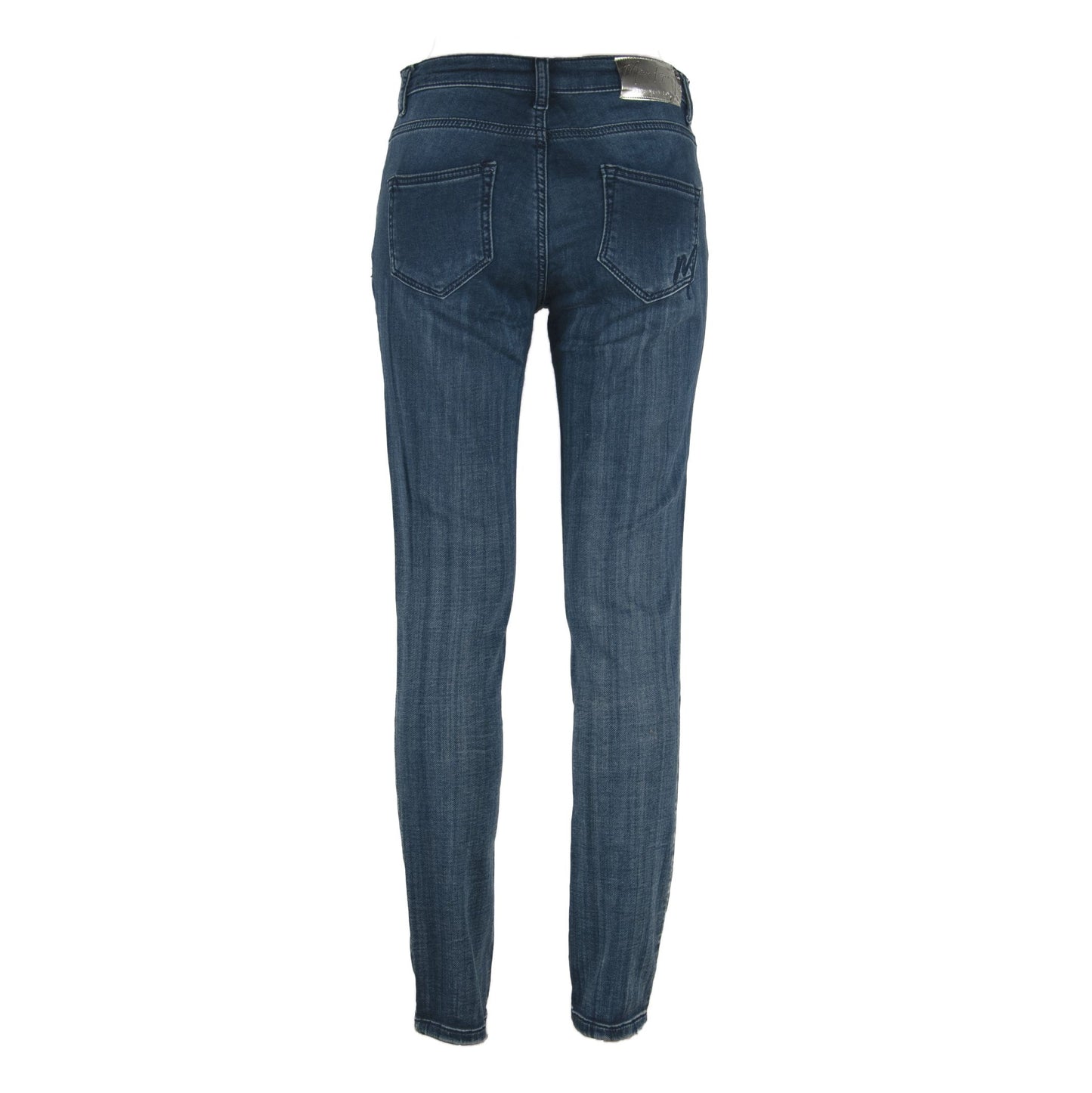 Maison Espin Blue Cotton Jeans &amp; Pant