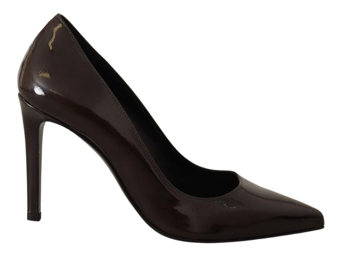 Sofia Elegante braune Leder-Pumps mit Absatz