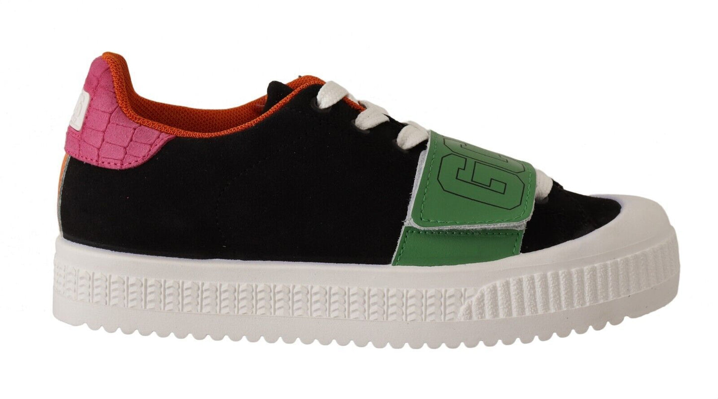 GCDS Stilvolle mehrfarbige Low-Top-Schnürsneaker