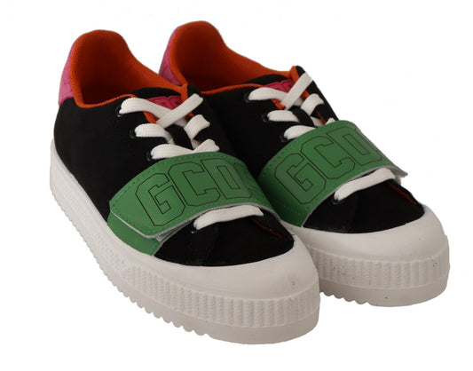 GCDS Stilvolle mehrfarbige Low-Top-Schnürsneaker