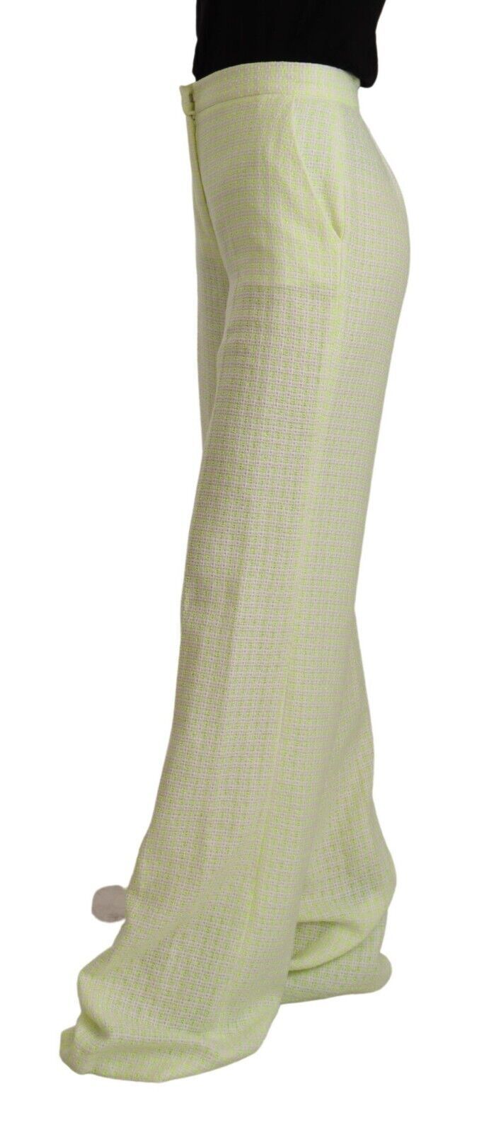Pantaloni eleganti a gamba dritta e vita alta MSGM