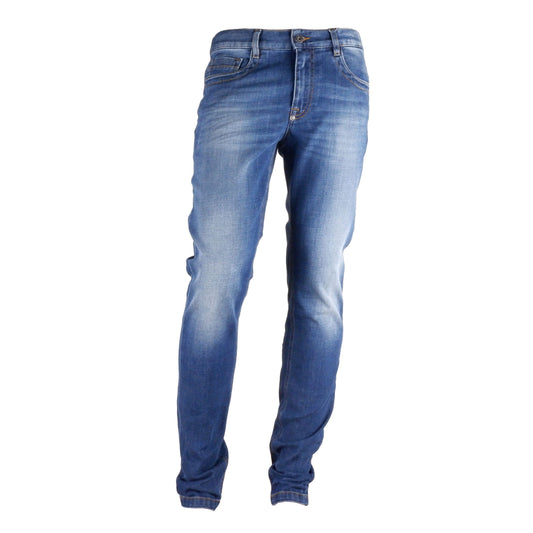 Bikkembergs schlanke dunkelblaue Jeans mit normaler Passform