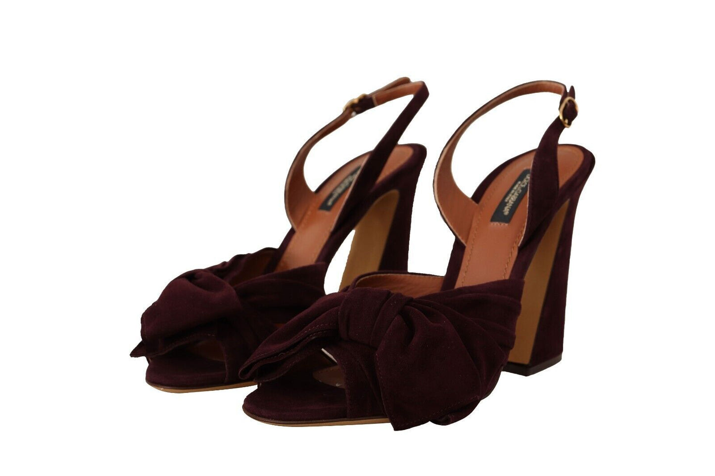 Dolce &amp; Gabbana Elegante lila Wildleder-Sandaletten